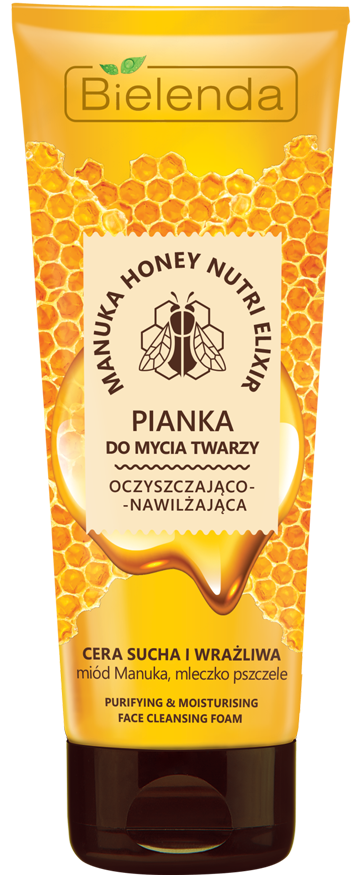 bielenda manuka honey nutri elixir pianka do mycia twarzy
