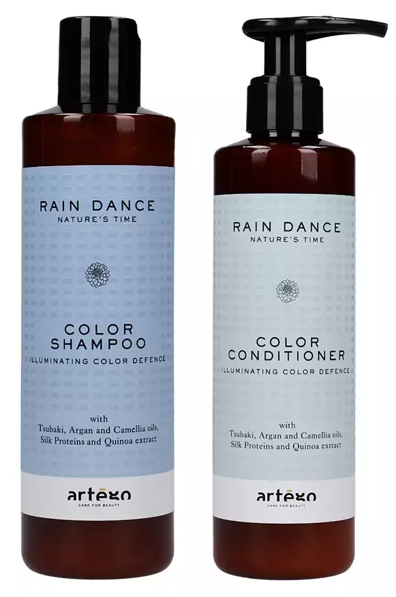 artego rain dance color rozświetlający szampon do włosów farbowanych