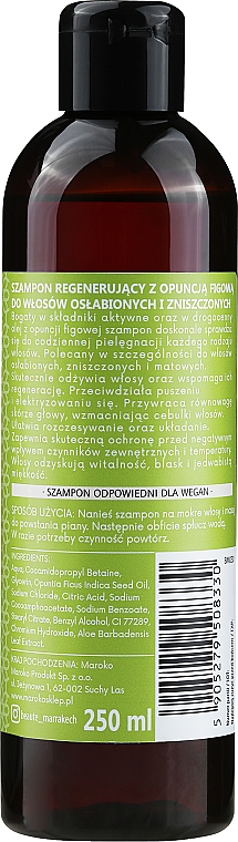 szampon odbudowujący z olejem opuncji figowej