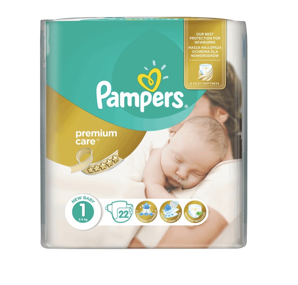 pampers białe 1