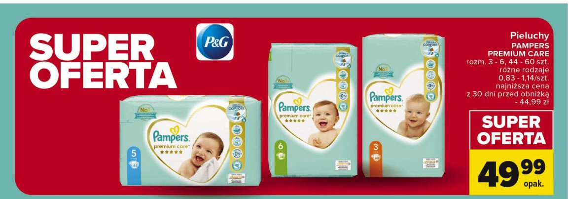pieluchy pampers w carrefour