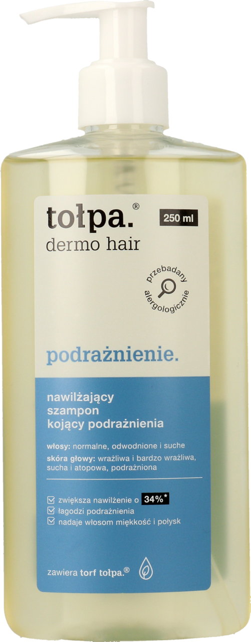 tołpa dermo hair nawilżający szampon kojący podrażnienia