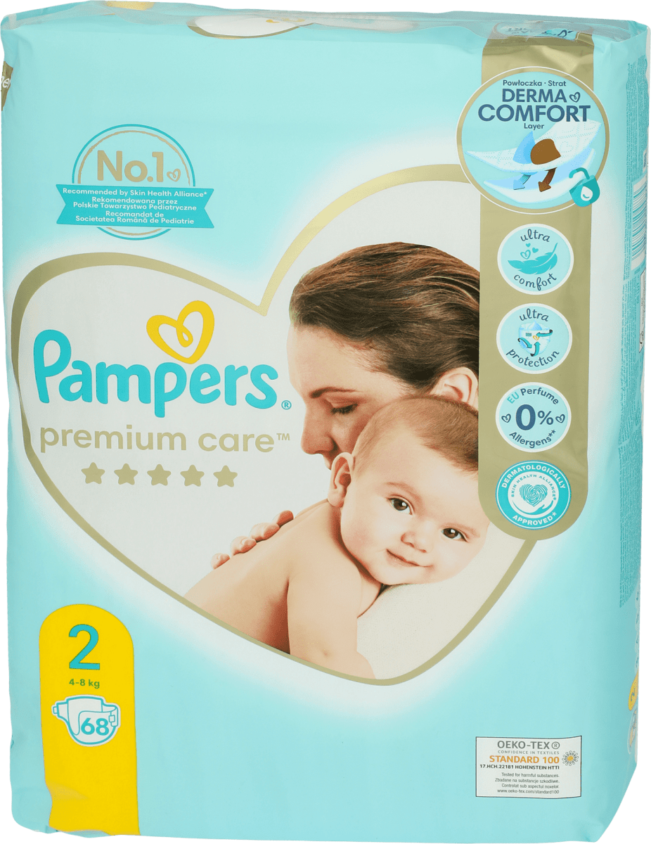 pieluszki pampers premium care newborn 2