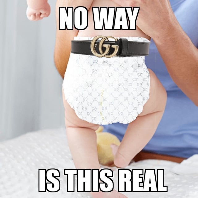 pampers gucci