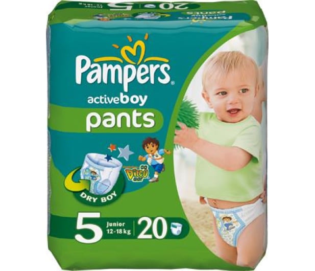 pieluchomajtki pampers 5 active boy