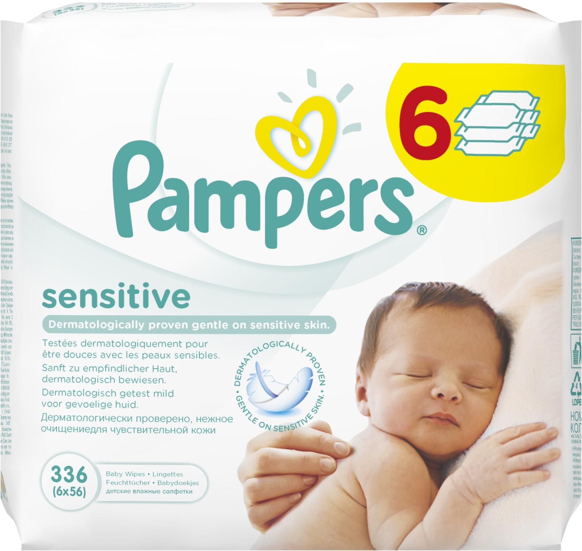 pampers sensitive chusteczki 6 ceneo