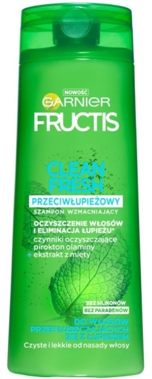 garnier fructis clean fresh przeciwłupieżowy szampon wzmacniający do włosów