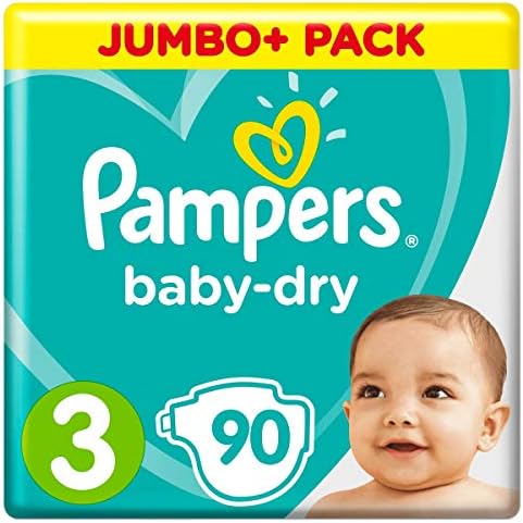 pampers baby dry jumbo pack size 3 90 nappies