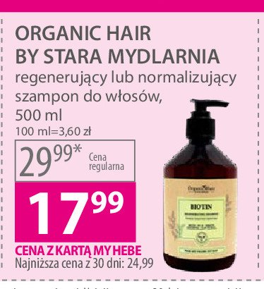 stara mydlarnia organic hair normalizujący szampon do włosów