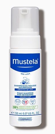 mustela bebe szampon w piance na ciemieniuchę