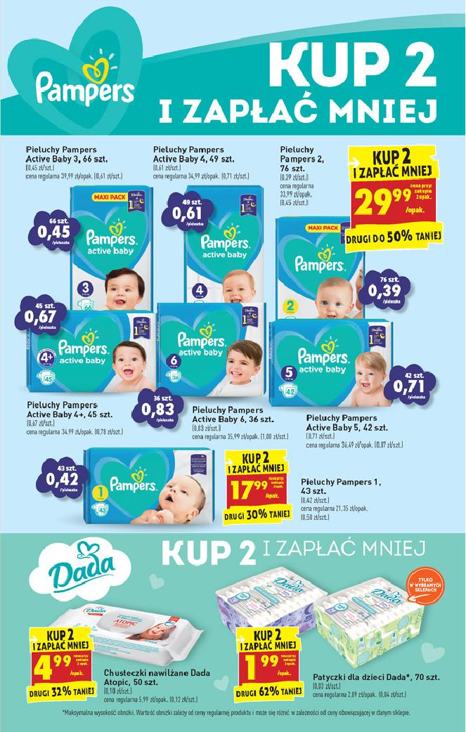 pomocje pieluch pampers