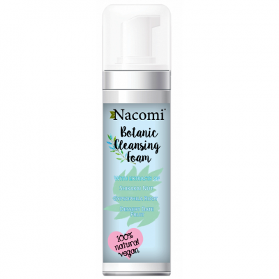 nacomi botanic cleansing foam botaniczna pianka myjąca do twarzy