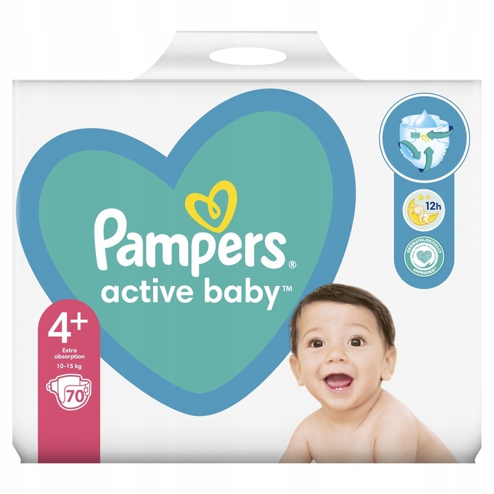 pampers active baby 4+ waga