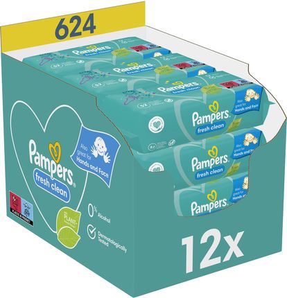 pampers fresh clean chusteczki nawilżane 52 szt