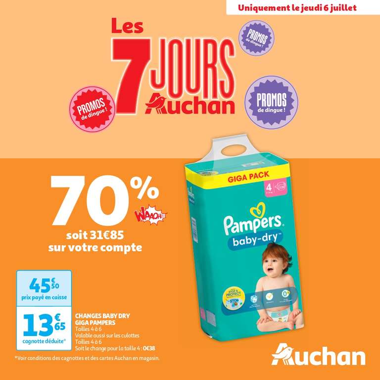 promo pampers auchan