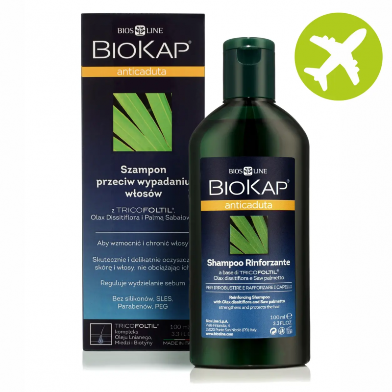 biokap anticaduta szampon przeciw wypadaniu włosów 100 ml