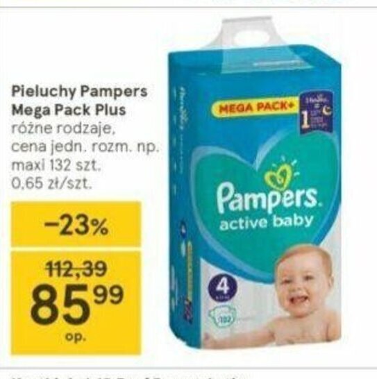 promocje tesco pieluchy pampers