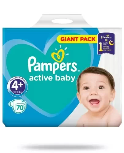 pieluchy pampers active baby 70 szt