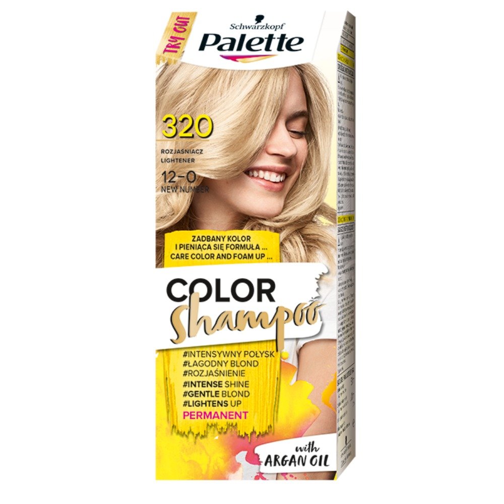 szampon koloryzujący platynowy blond palette