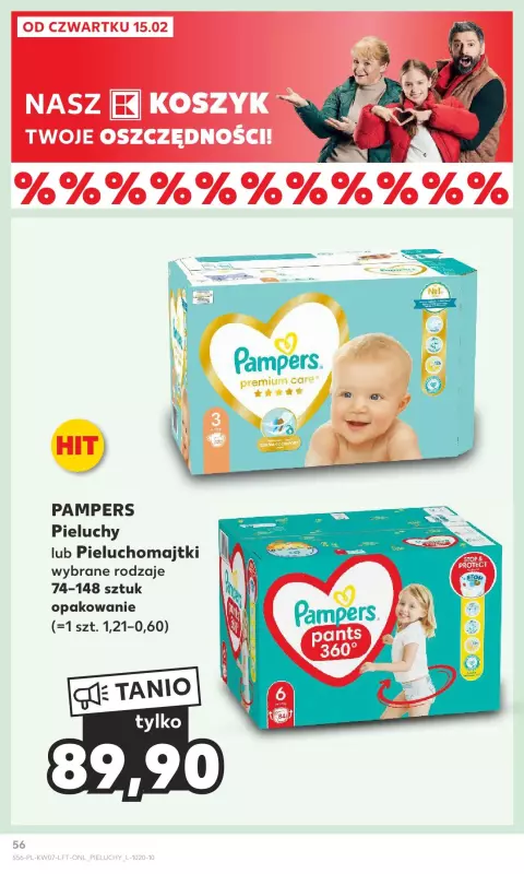 czy są w promocji pieluchomajtki 4 w tesco