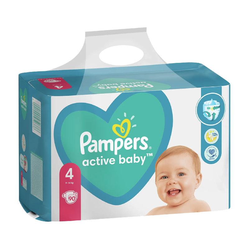 pampers active baby dry 4 90 sztuk