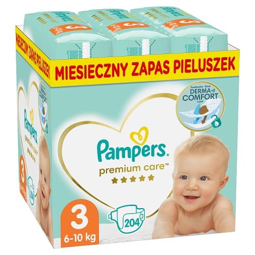 pampers 3 204 sztuk