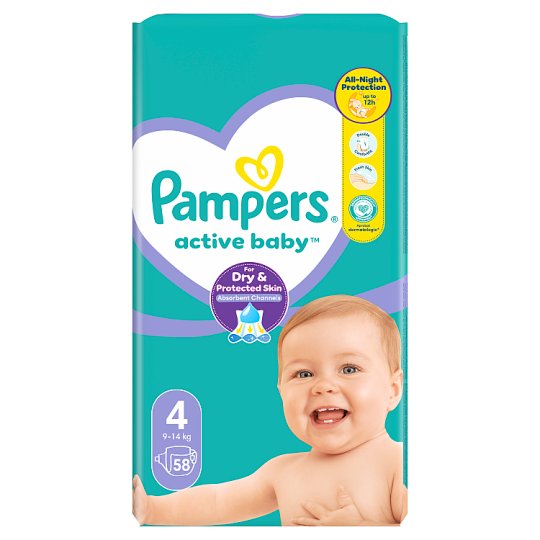 tesco pampers actibe baby 4