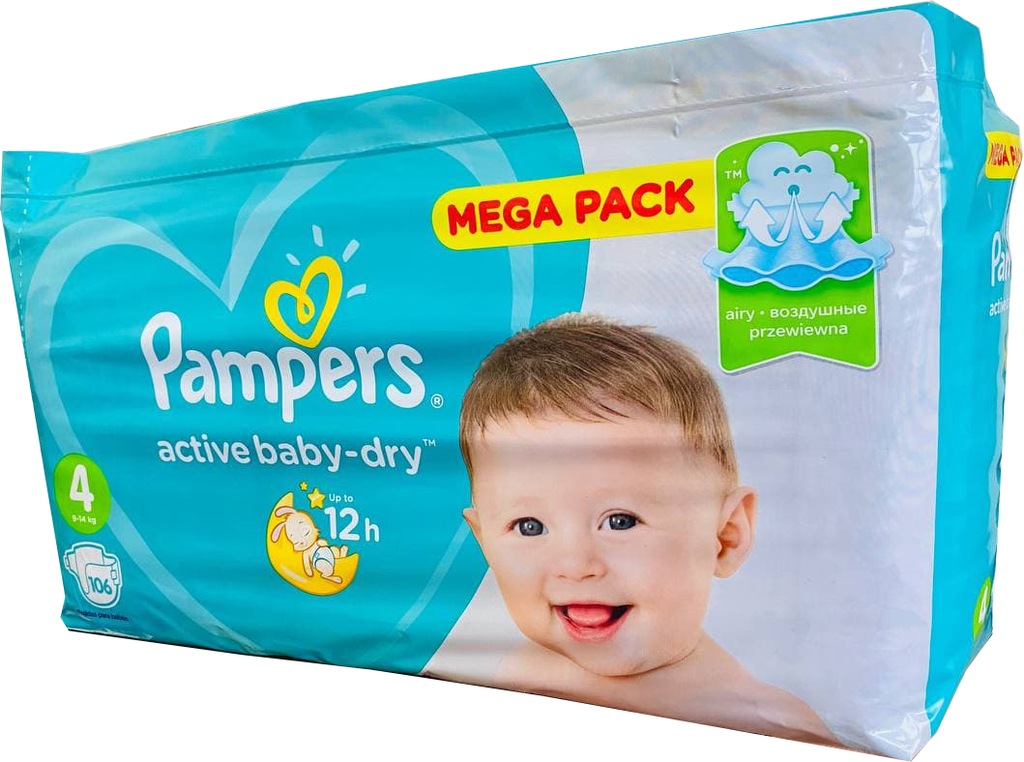 pampers 4 106 sztuk