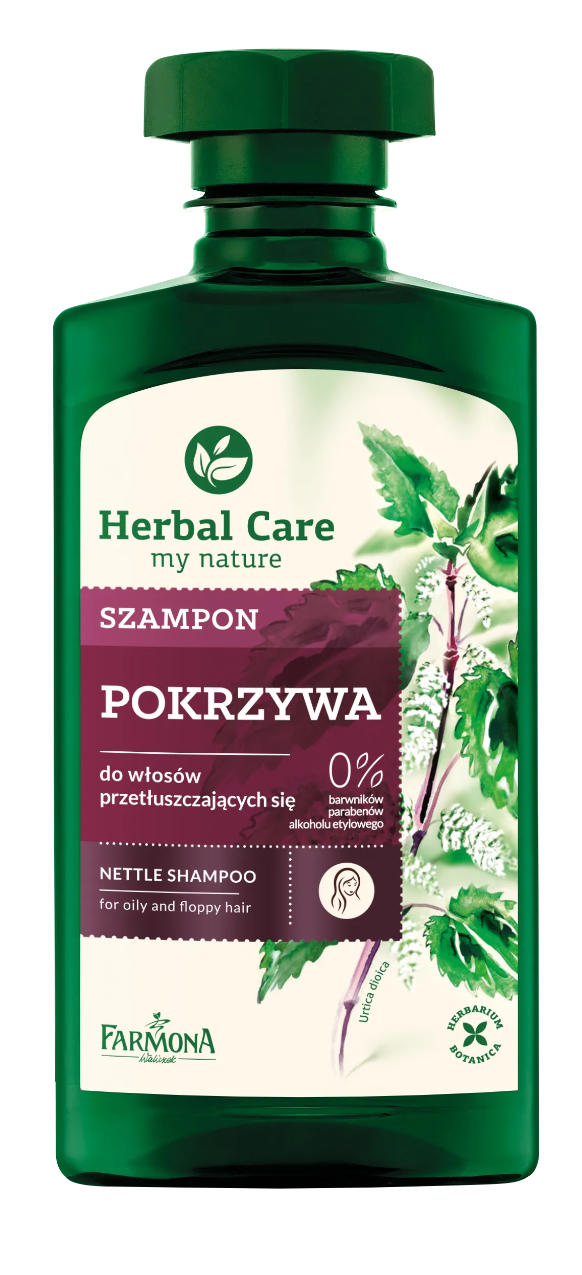 armona herbal care szampon pokrzywa do włosów przetłuszczających się