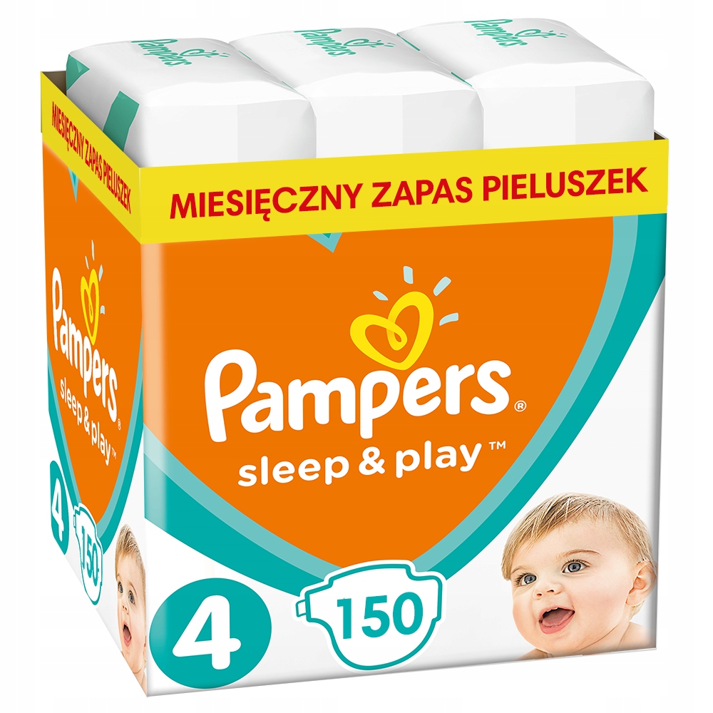 pampersy pampers 4 pomaranczowe