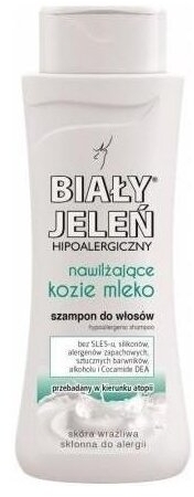 biały jeleń kozie mleko szampon