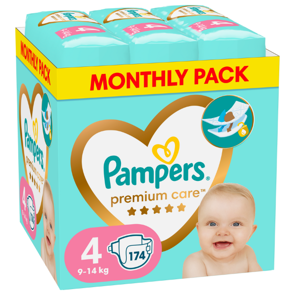 pampers 4 monthly pack