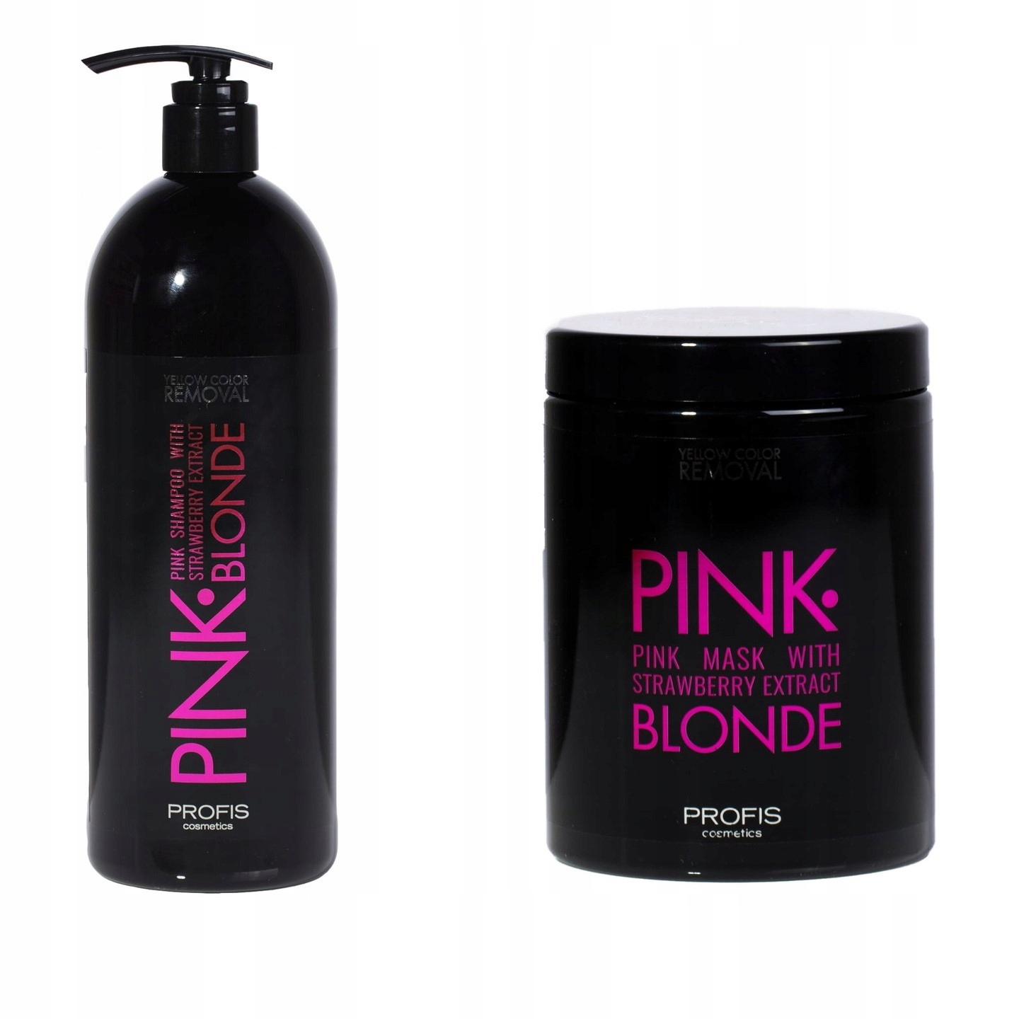 profis pink blonde szampon różowy truskawka 1000ml