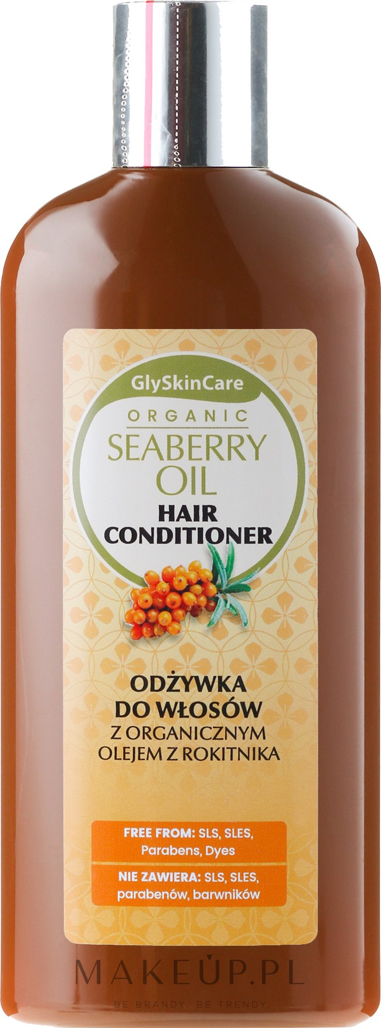 glyskincare seaberry oil szampon do włosów z organicznym olejem rokitnikowym