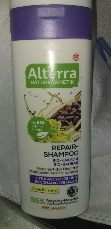 alterra szampon naprawczy kakao bio & baobab bio