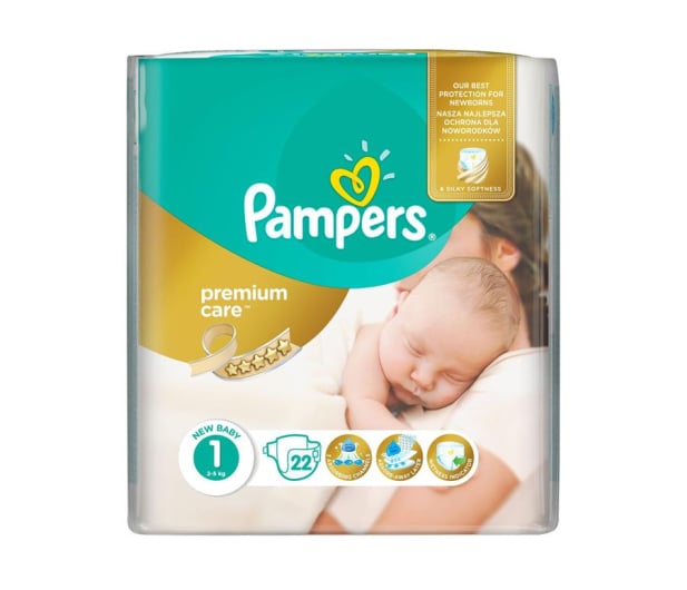 pampers premium care 1 22 sztuki