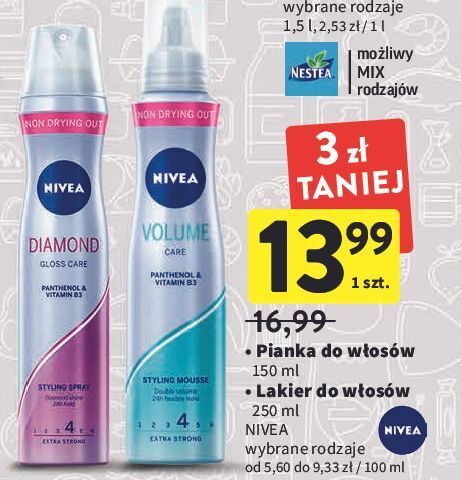 lakier do włosów nivea promocja