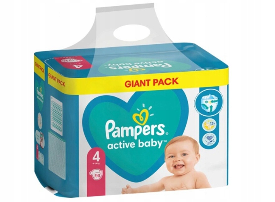 pampers avtive baby4 90szt