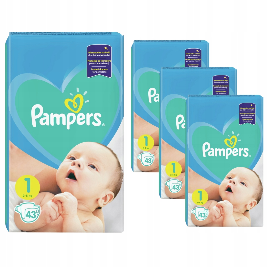 pieluchy pampers new baby 43