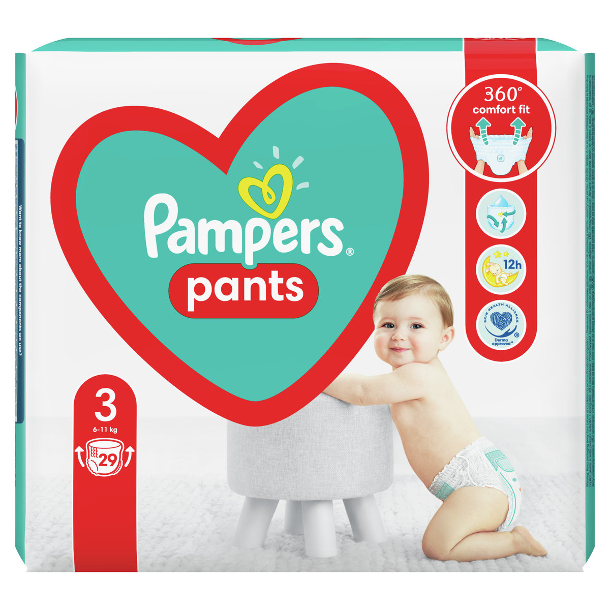 pieluchomajtki pampers 3 26 szt