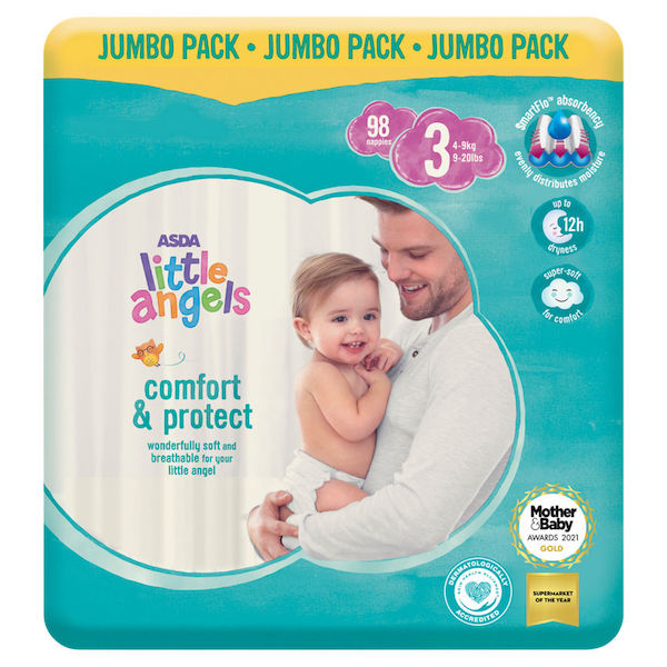 pampers jumbo pack size 3 asda