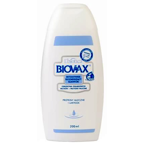 lbiotica biovax latte intensywnie regenerujący szampon po keratynowym