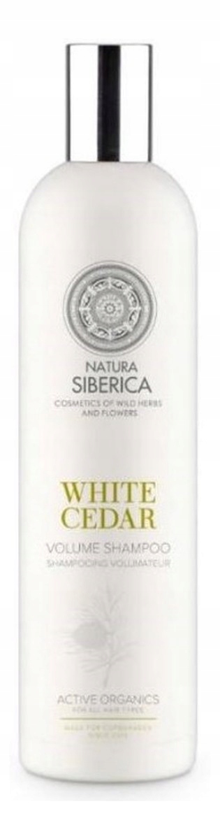 natura siberica szampon bialy cedr volume