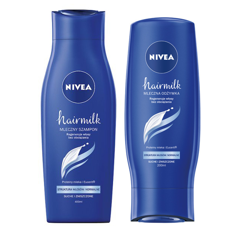 nivea szampon hairmilk do grubych