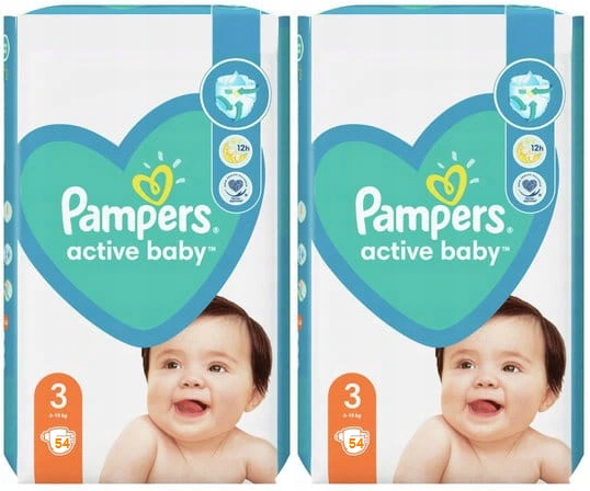 pampers active baby 108 szt