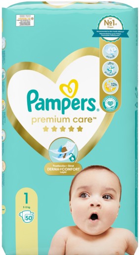 pieluchy pampers 1 ile sztuk