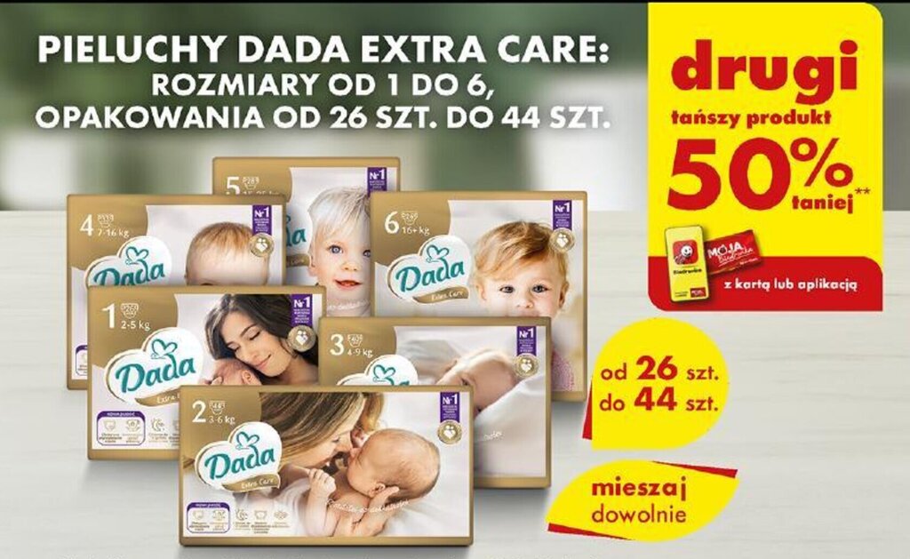 pieluchy dada extra care promocja