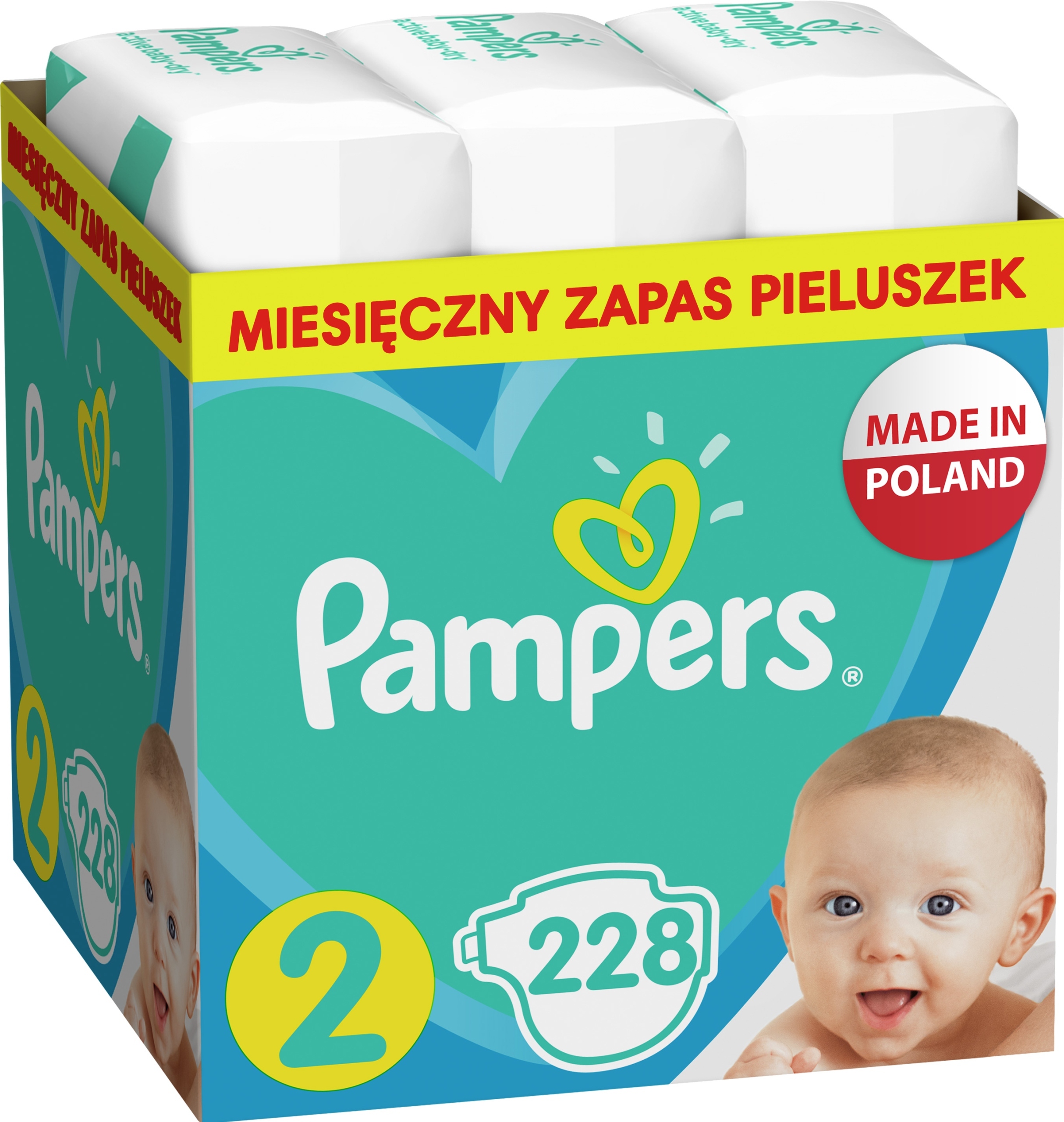 pampers new baby dry 2 cena 228 szt