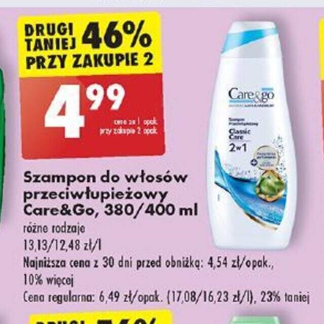 care&go szampon przeciwłupieżowy