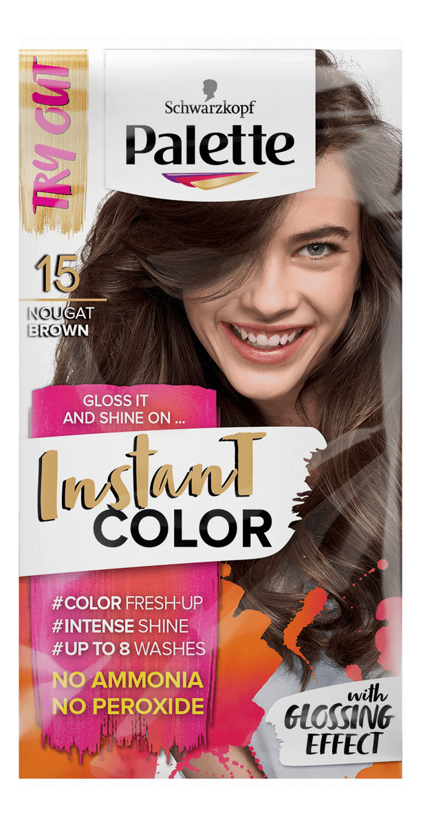 palette instant color 15 nugatowy brąz szampon koloryzujący